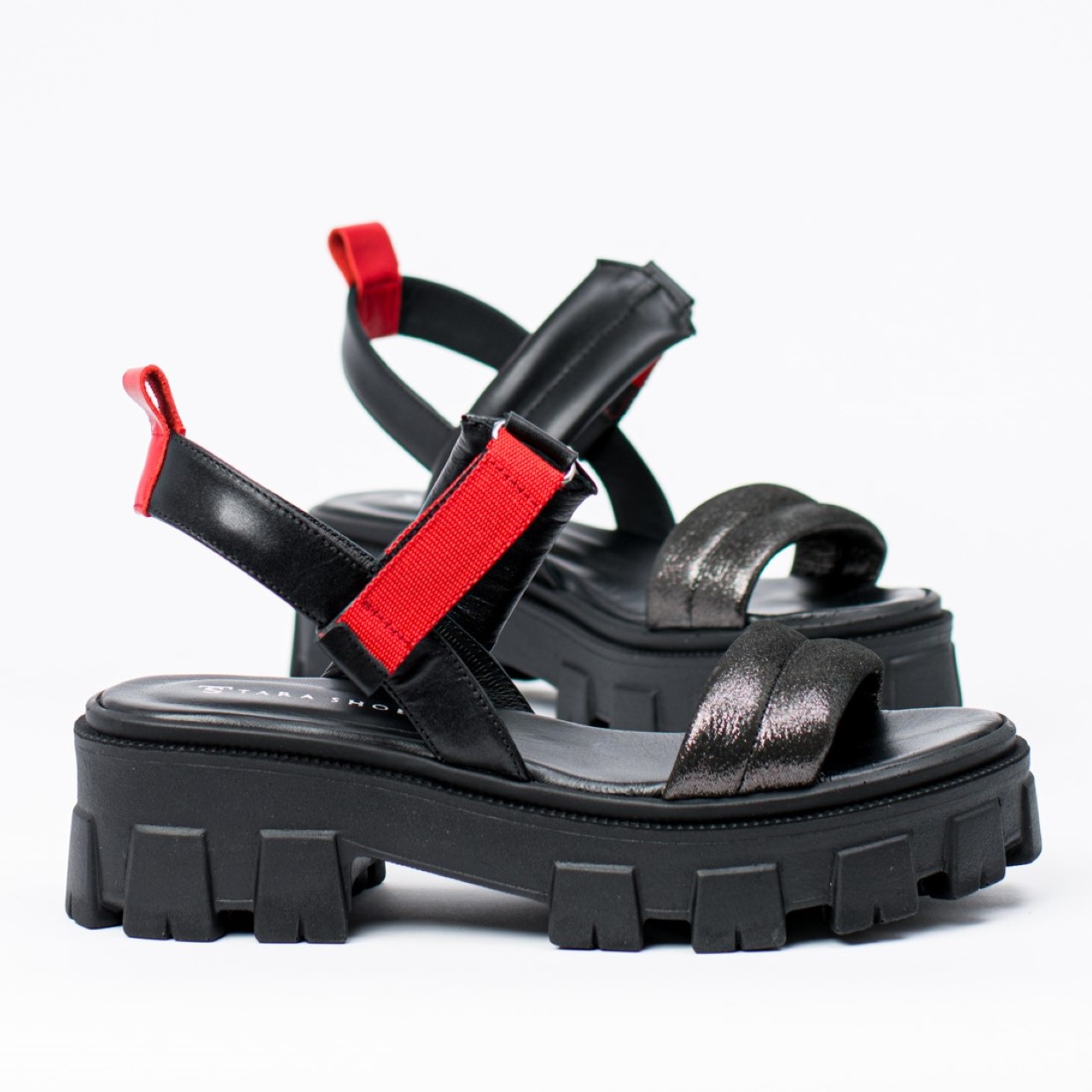 Сандали модел 21242 BLACK&RED