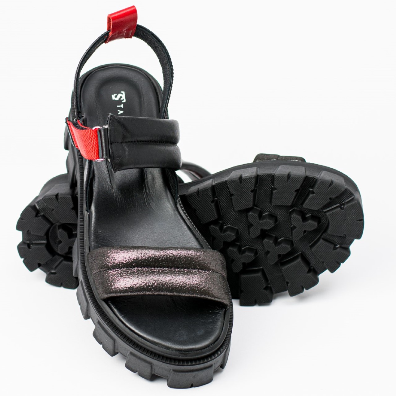 Сандали модел 21242 BLACK&RED